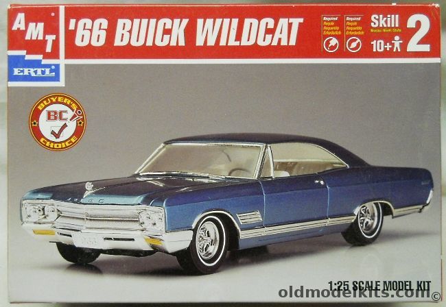 AMT 1/25 1966 Buick Wildcat 2 Door Hardtop 3 in 1, 31222 plastic model kit